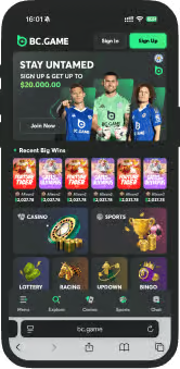 BC Game Crypto mobile app — Android & iOS